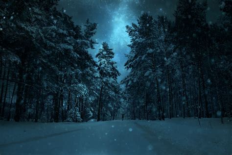 Winter Night Ii By Baxiaart On Deviantart