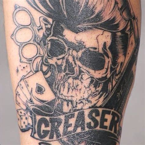 Cool Greaser Tattoo By Labtattooshop Padgram Tattoos Greaser