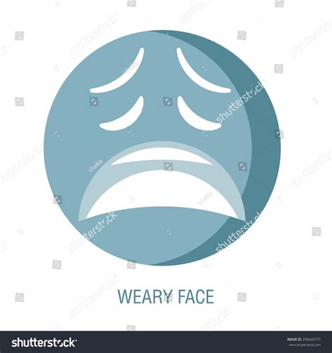 Emoji Face Emoticon On White Background Stock Vector Royalty Free