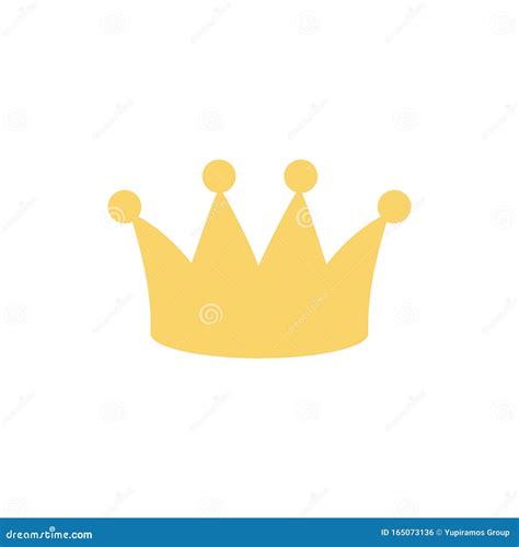 Crown Royalty Monarchy Icon On White Background Stock Vector
