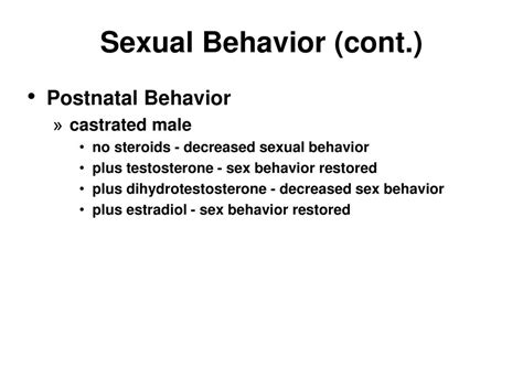 Lecture 14 Sexual Behavior A General Behavior Ppt Download