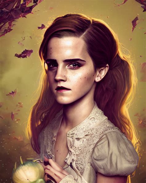 Krea Ai Full Shot Portrait Painting Of Very Beautiful Emma