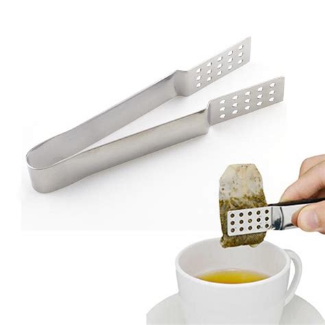 Buy Squeezer Strainer Easy Squeeze Teabag Holder Grip Tongs Stainless