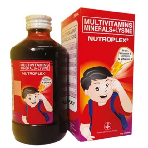 Nutroplex Syrup Multivitamins Minerals For Kids 250 Ml Natasha