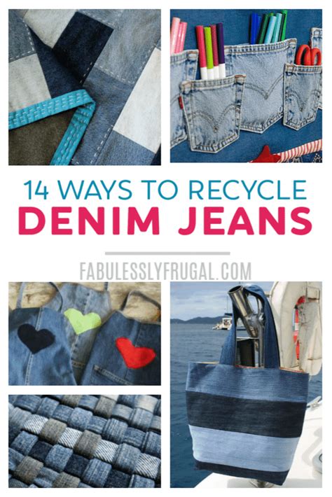 How To Recycle Old Jeans 15 Easy Craft Ideas Fabulessly Frugal In