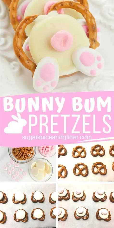 a simple tutorial plus video for how to make adorable bunny bum pretzels a sweet and salty