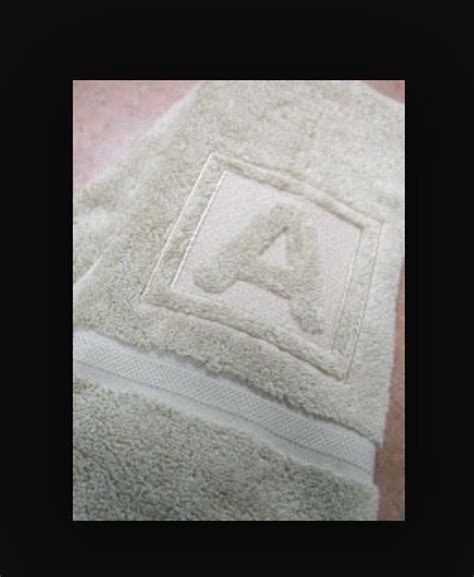 Embossed Towels With Initial Sewing Machine Embroidery Machine