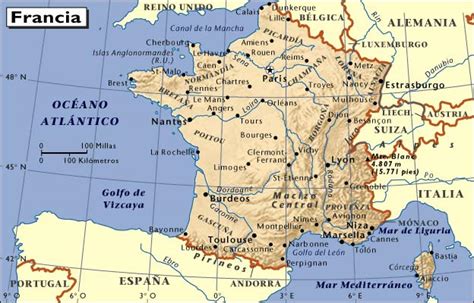 Mapa De España Andorra Y Francia