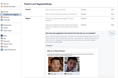 disable facebook facial recognition from auto tagging you in photos here s how redmond pie