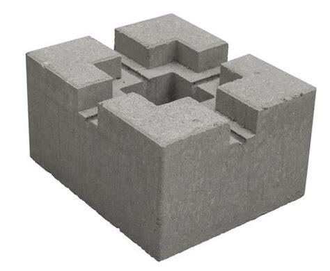 This block for wooden decks from shaw brick is designed to accommodate a 4x4 square post. Deck Base Block - Aumondeduvin.com