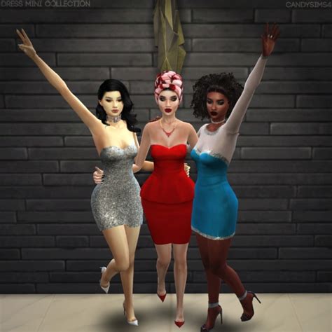 Dress Mini Collection At Candy Sims 4 Sims 4 Updates