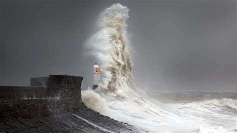 Steve Garrington Nature Landscape Water Lighthouse Storm