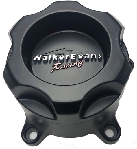 Walker Evans Racing 5 Lug Matte Black Wheel Center Caps Set