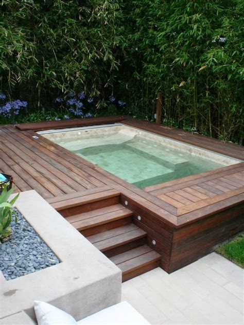 Wooden Patio Jacuzzi Design Mutually