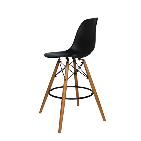 Mid Century Modern Eames Dsw Style Counter Bar Stool With