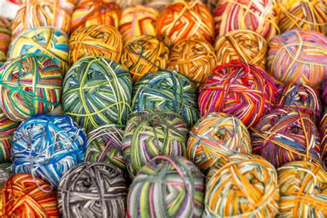 Colorful Wool Threads Balls In Norway 1 Stock Image Image Of Ball