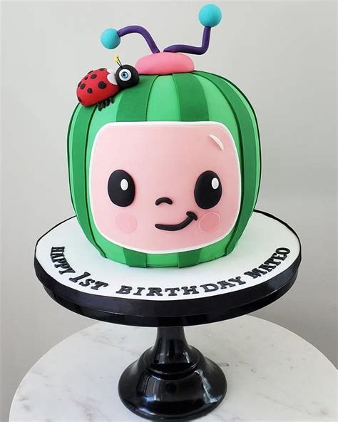 This little cake is cute, fun and oh so. Cocomelon Cake by eunicecakedesigns in 2020 | Boys first ...