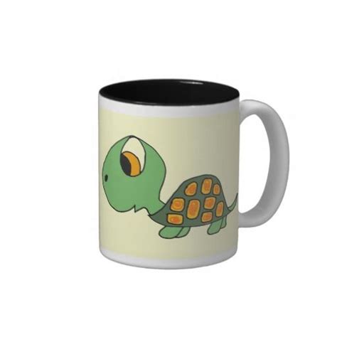 Bz Cute Cartoon Turtle Mug Zazzle Cartoon Turtle Mugs Turtle