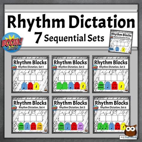 The Rhythm Dictation Set Includes Seven Sequential Blocks And Four Sets
