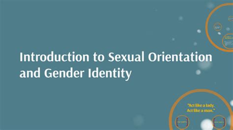 Introduction To Sexual Orientation And Gender Identity By Avi Bowie