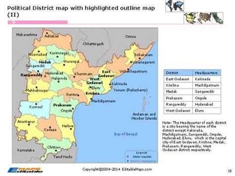 Andhra Pradesh Political Map With Districts Calendar