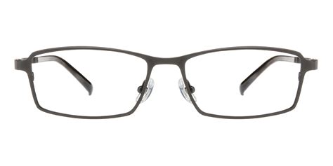 men s rectangle eyeglasses full frame titanium gunmetal ft0237