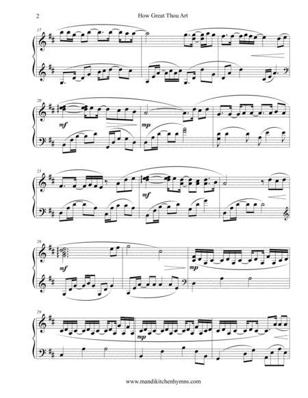How Great Thou Art Piano Solo Sheet Music Pdf Download