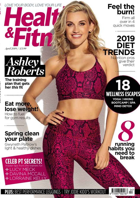 Ashley Roberts In Health And Fitness Magazine Uk April 2019 Hawtcelebs