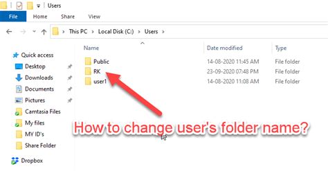 Solved How To Change Users Folder Username Cusersusername In