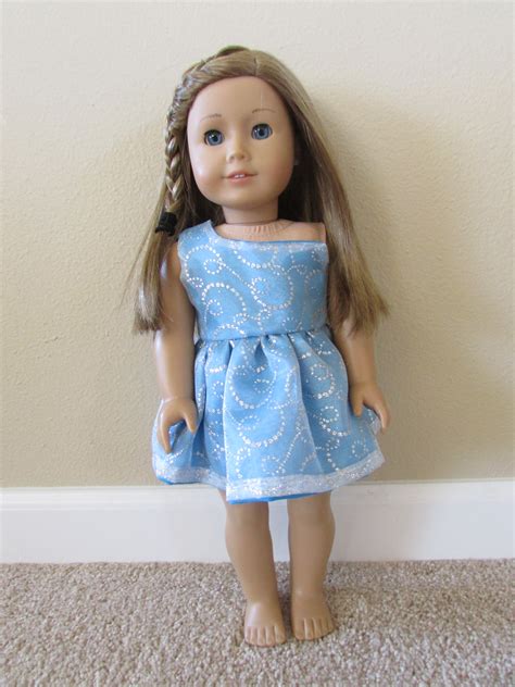American Girl Doll Clothes — One Shoulder Dress