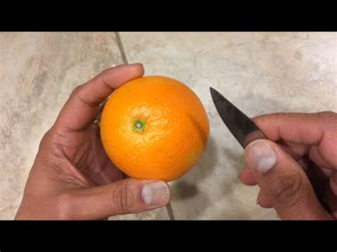 How To Peel An Orange The Best Way YouTube