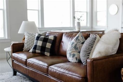 Brown Leather Couch Living Room Ideas Eathappyproject