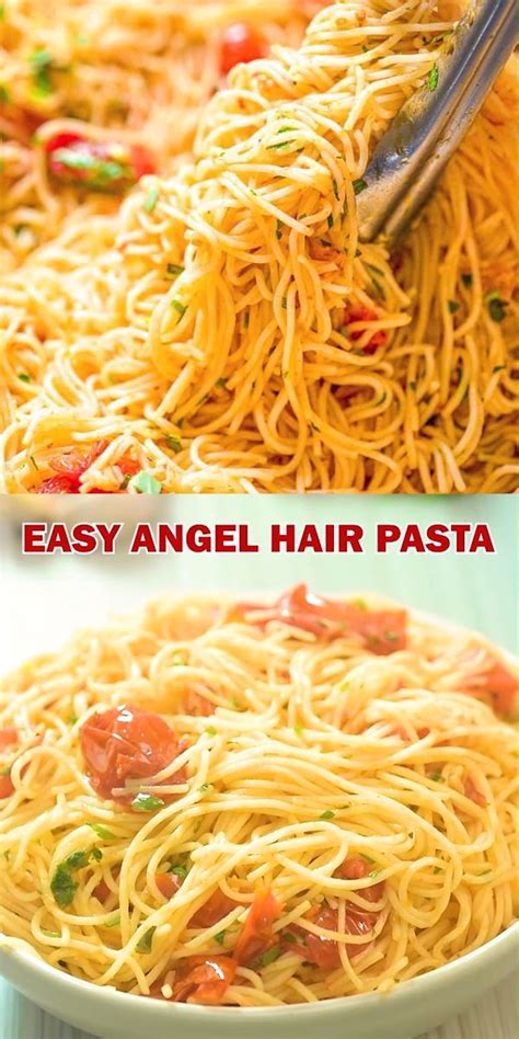 This Angel Hair Pasta Is Made With Cherry Tomatoes Garlic And Olive