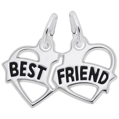 Best Friend Hearts Charm Rembrandt Charms