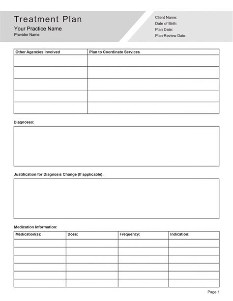 Counseling Treatment Plan Template Editable Pdf Therapybypro