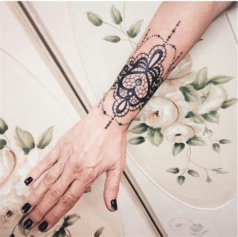 Lace Wrist Tattoo Heart Lace Tattoo Flower Wrist Tattoos Wrist