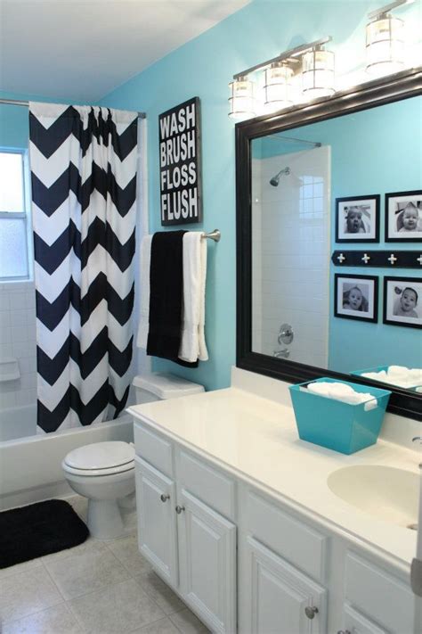 See more ideas about teen bathrooms, bathroom, bathroom decor. i am in LOVE with the tiffany blue in this bathroom. i can ...