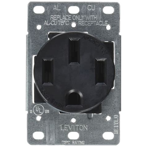 Nema 14 50r 125250vac 50a 4 Wire Stove Receptacle Outlet The