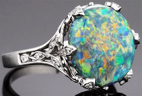 Tiffany And Co Black Opal And Diamond Ring Diamonds In The Library