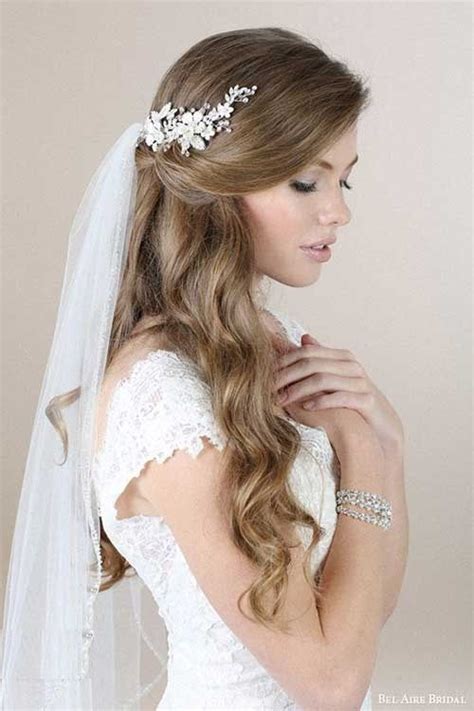 4 Half Up Half Down Bridal Hairstyles With Veil