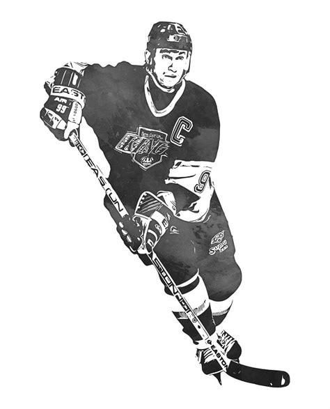 Wayne Gretzky Watercolor Art Print Ph