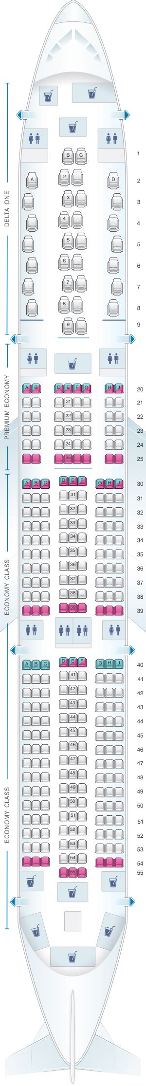 Mapa De Asientos Delta Air Lines Airbus A Plano Del Avi N Seatmaestro Es