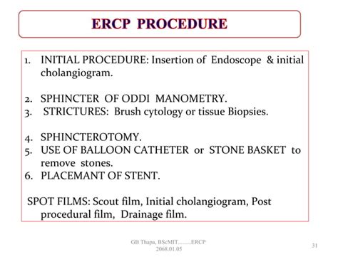 Ercp Procedure