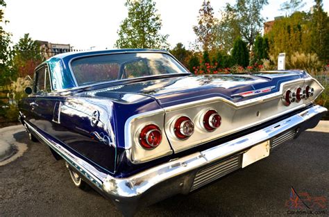 1963 Chevy Impala Custom Blue 2 Door 63 Chevy Impala