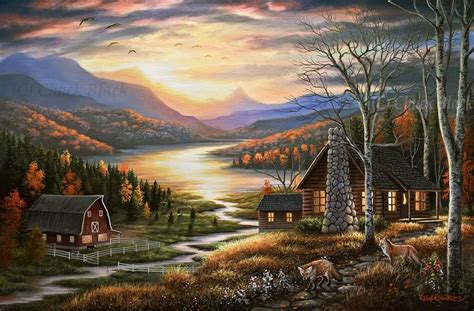 Original Painting Wildlife And Landscape Art By Chuck Black Home