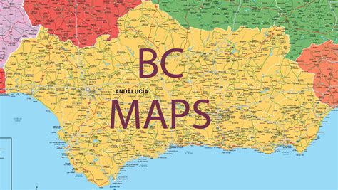 Andalucia Mapa Vectorial Editable Eps Freehand Illustrator Mapas