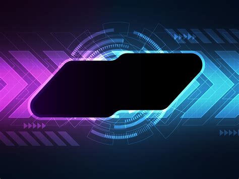 Abstract technology. Hi tech background banner template with copy space ...