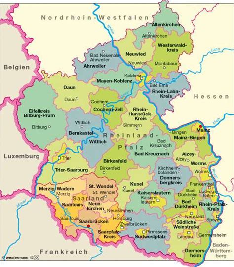 Rheinland Pfalz Map