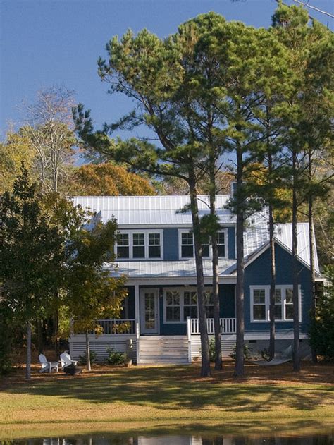 Lighter colored metal roofs such as white and gray are better able to cool off a home. Silver Metal Roof | Houzz