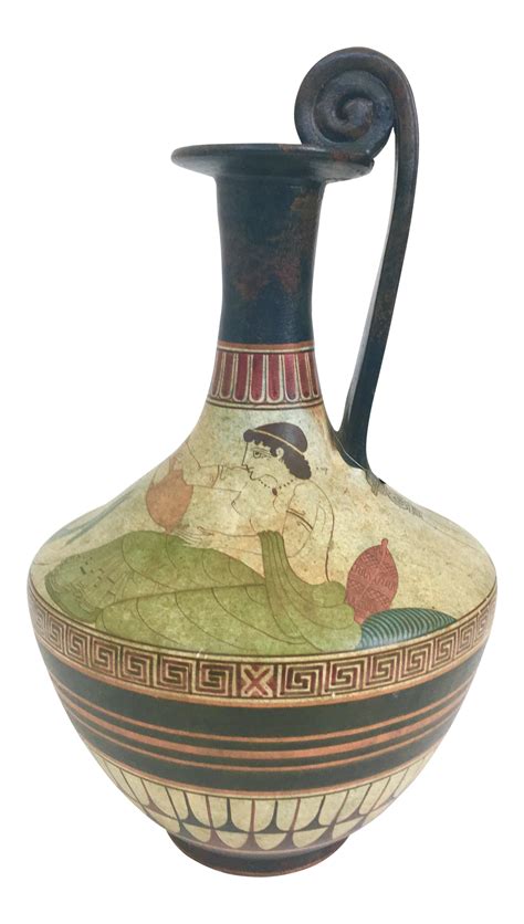 Hand Painted Greek Oinochoe Vase on Chairish.com | Vase, Hand painted, Antiques